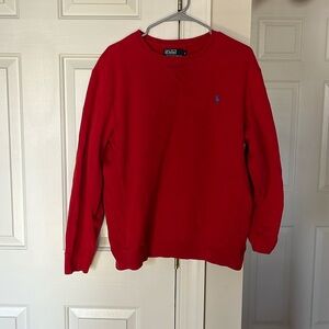 Red Polo Sweatshirt Size Medium